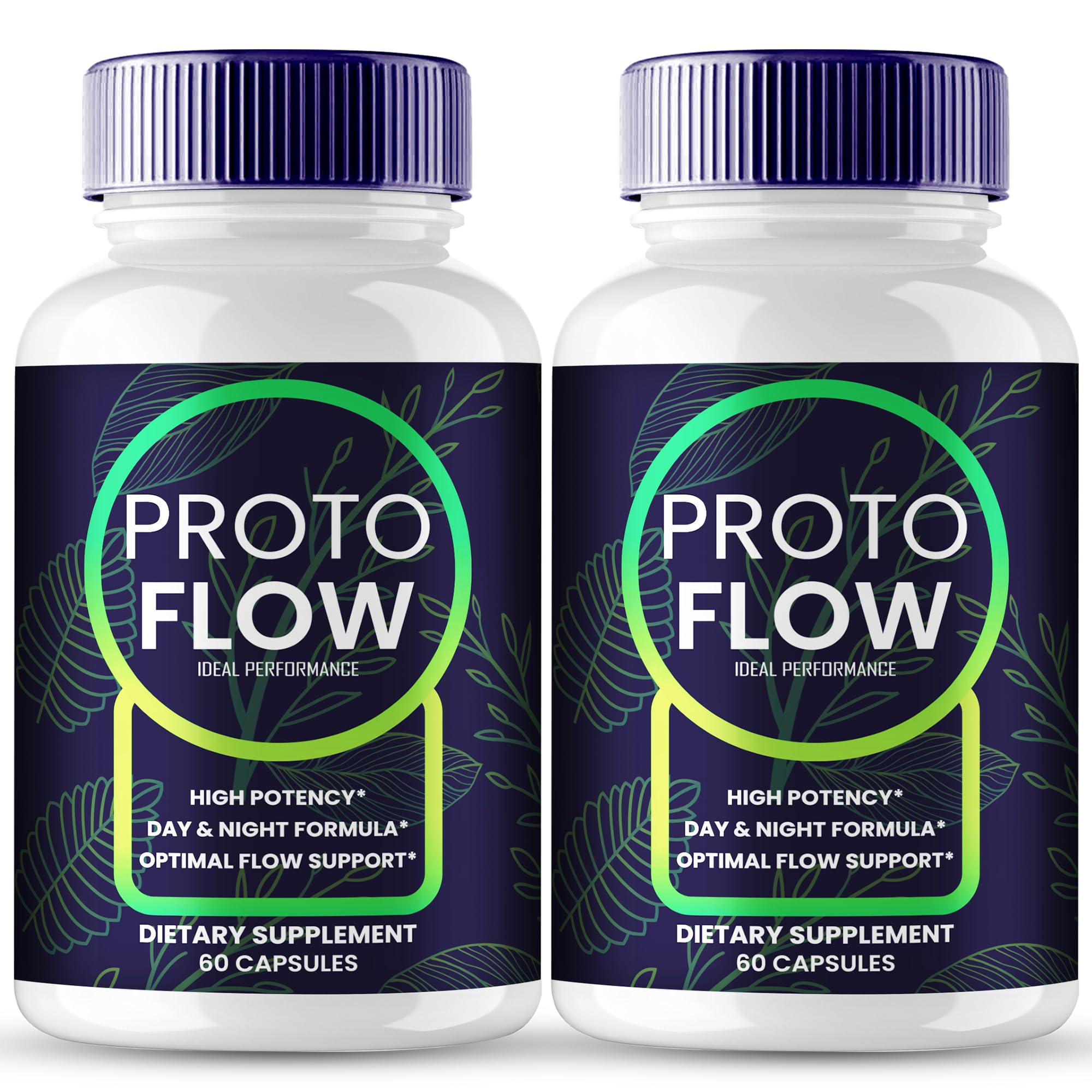 Proto Flow for Prostate Capsules, ProtoFlow Supplement Prostate Support Pills - Maximum Strength, ProtoFlow Advanced All Natural Formula, Proto Flow Prostate Health Men Pills Reviews (2 Pack)