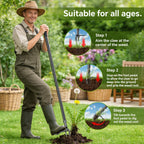 Weed Puller Tool – 45" All-Metal Stand Up Heavy Duty Weeder Hand Tool with 4-Claw Steel Head & Long Handle, Garden Weeding Tool for No Bending or Kneeling, Back & Knee Friendly, Easily Removes Weeds