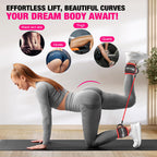 HOXWC Ankle Resistance Bands with Cuffs, Glutes Workout Equipment, Ankle Bands for Working Out, Exercise Bands for Butt Lift Women, Workout Equipment for Kickbacks Hip Gluteus Training Exercises