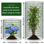 30 Pcs Plant Protectors from Animals, 13.5" X 14" Wire Plant Protector Cage