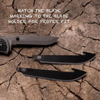 OUTDOOR EDGE 3.5" RazorLite EDC Pocket Knife (Obsidian Black), with Replaceable Blades and Clip, Perfect Carry Knive for Camping, Hunting and Survival, Includes 12 Black Steel Drop Point Blades
