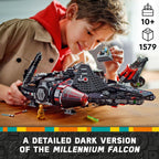 LEGO Star Wars The Dark Falcon Buildable Starship, Star Wars Toy Vehicle Set for Boys and Girls, Collectible Millenium Falcon Toy with 6 Star Wars Minifigures, Birthday Gift for Kids or Any Fan, 75389