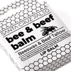 SANTA CRUZ PALEO Beef Tallow Beeswax Lip Balm Hydrating Moisturizer, Natural Grass Fed Lip Care Tallow Balm Soothes Chapped, Dry Lips, Hypoallergenic for Sensitive Skin, Long Lasting & Vitamin Rich