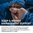 Night Time Fat Burner to Shred While You Sleep | Belly Fat Burner, Carb Blocker and Weight Loss Support Supplements | Lose Weight, Support Metabolism and Fall Asleep | 120 Nighttime Diet Pills