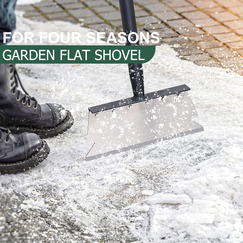 Garden Cleaning Shovel, Snow Shovel, Ice Scraper, 59 Inch Adjustable Handle Heavy Duty Garden Shovel Multifunctional Cleaning Shovel, for Lawn Edging, Scraping, Weed and Ice Removal