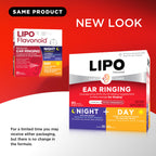 Lipo Flavonoid Day & Night Combo Kit, Tinnitus Relief for Ringing Ears, Lipo Flavonoid Plus & Lipo Flavonoid Night with Melatonin & Vitamin C, 90 Caplets