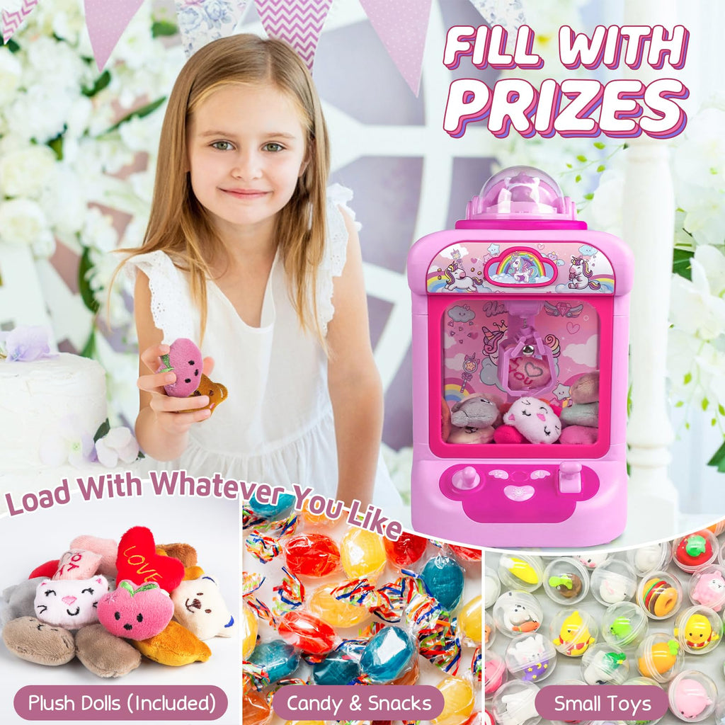 Marlrin Claw Machine for Kids, Mini Vending Machine Girls Unicorn Toys