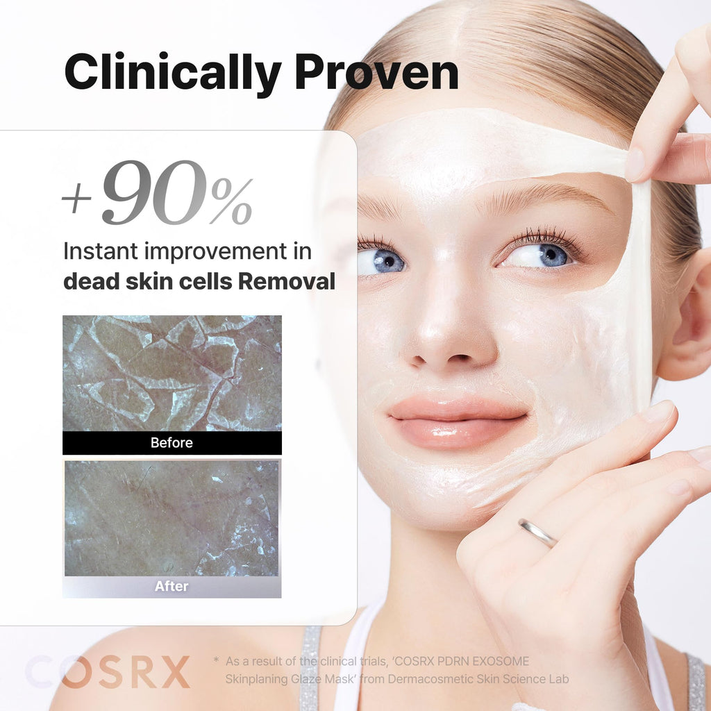 COSRX PDRN Exosome Skinplaning Glaze Mask for Face with Salmon DNA PDRN & Exosome, Overnight Wrapping Mask for Glass Skin, 1.69 fl. Oz, Korean Skin Care