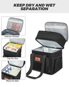 Expandable Lunch Box for Men Durable Leakproof Insulated Lunch Bag 24Cans