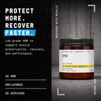 BEYOND RAW Chemistry Labs HMB Powder, Increase Performance, 30 Servings
