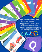 Spanish Alphabet Flash Cards - ABC Jumbo Flash Cards for Kids Ages 3-6 - Lowercase & Uppercase Letter Recognition Learning Game - Teacher Designed for Classroom, Preschool, Kindergarten & Toddlers