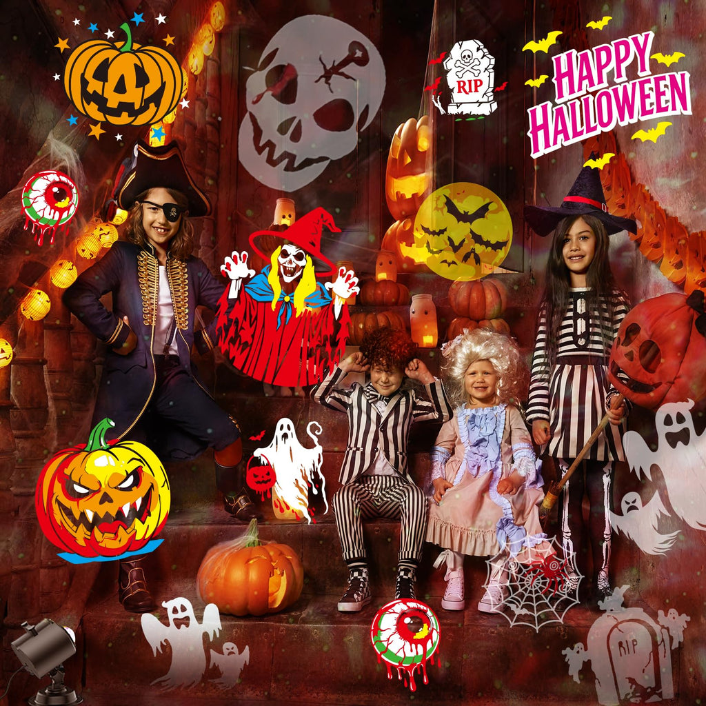 2026 Upgraded Halloween Projector, 8 Patterns (Ocean Wave & Patterns),8 Theme Waterproof Holiday Projector with Remote for Halloween,Christmas,Happy New Year