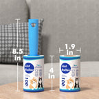 400 Sheets Lint Rollers for Pet Hair Extra Sticky, 2 Handles, 4 Rollers