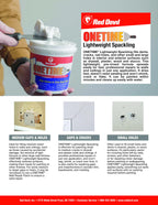 Red Devil 0549 ONETIME Lightweight Spackling Patch-A-Wall Kit, 1/2 Pint, Made in USA