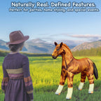 Jet Creations Inflatable Horse 38" L x 30" H – Blow Up Animal Toy for Kids Ages 3+, Golden Brown – Party Decoration, Yard Display, Western Themed Photo Prop, Birthday & Holiday Décor, 1 PC