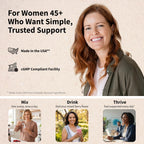 Pureffi Women's 45+ All-in-One Multivitamin Powder, 33 Ingredients, Menopausal Well-Being Support, Probiotics for Digestive Support, Mixed Berry, 30 Servings