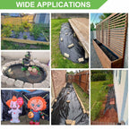 Feitore 4 Mil Black Plastic Sheeting Weed Barrier Landscape Fabric Heavy Duty Plastic Roll for Garden Multi Use Polyethylene Sheeting, 3FT x 100FT