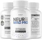 (3 Pack) NeuroMind Pro - Official Neuro Mind Pro Capsules Advanced Formula with All Natural Ingredients, NeuroMindPro Original Brain Health Pills Support for Wellness, 180 Capsules for 3 Months