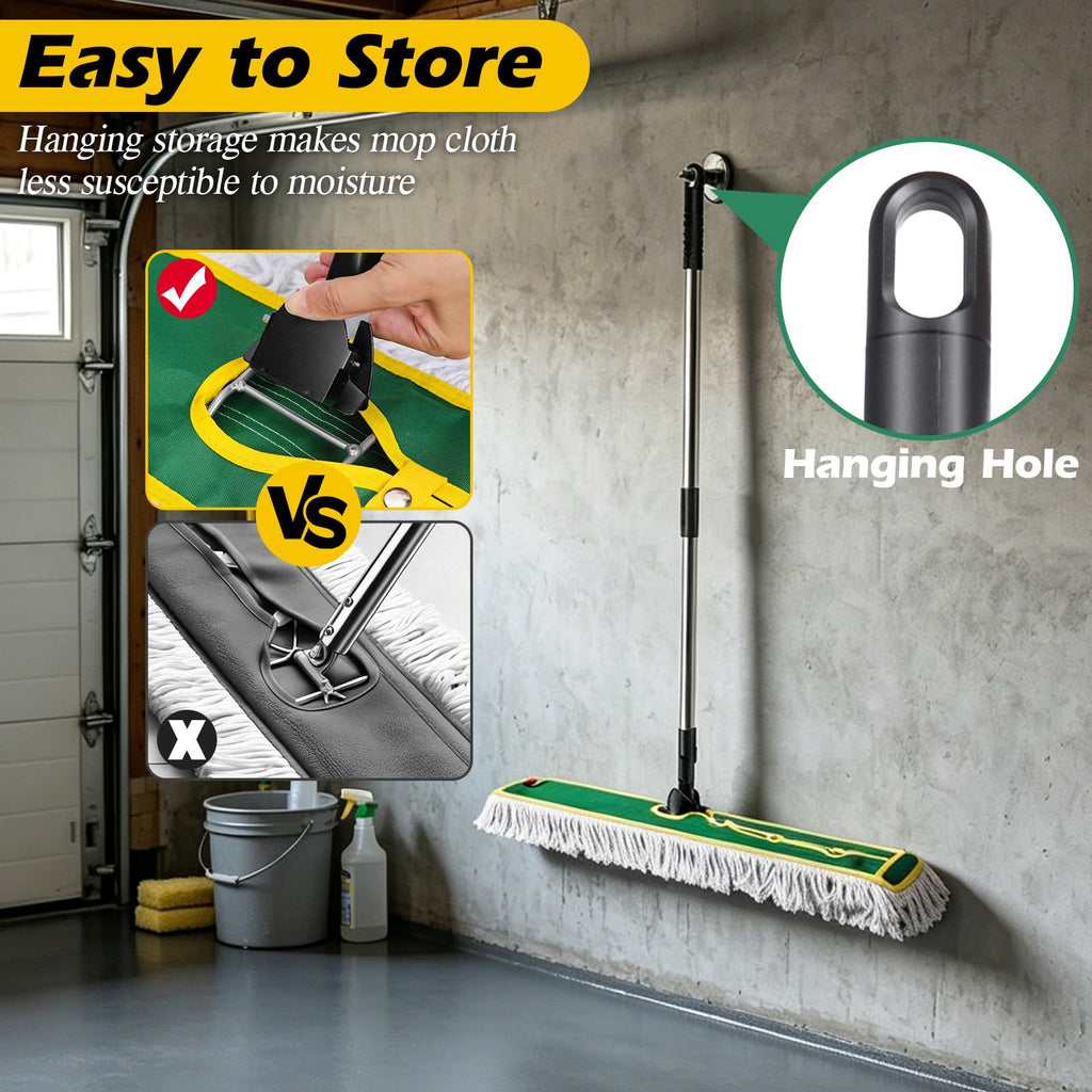 42" Commercial Dust Mop for Floor Cleaning, Heavy Duty Industrial Mop