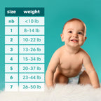 Pampers Baby Dry Ultra Cushiony Diapers, Size 1 (8-14 lbs), 120 Count, Up to 100% Leakproof (Packaging May Vary)