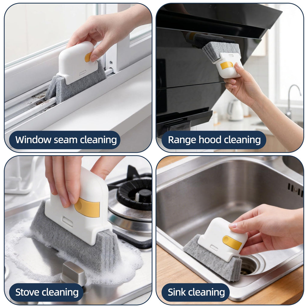 Eahwey 12-51’’ Telescopic Window Squeegee for High Windows, 2-in-1 Window Cleaning Kit with Extra Silicone Blade & Hook, Professional Squeegee for Shower Glass Doors (Window Squeegee Set)