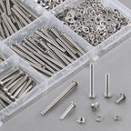 VGBUY 300pcs M4 Screws Assortment, M4 Screws Bolts for 3D Printer DIY, Hex Button Head Cap Screw Bolts Nuts Washer Kit, 304 Stainless Steel, 25/30/35/40/45/50mm