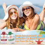 VISRIE SPF 30 Sunscreen Lip Balm, SPF Lip Balm Bulk 60 Count, Broad Spectrum UVA/UVB Lip Sunscreen Moisturize with Vitamin E and Coconut Oil- 10 Flavors