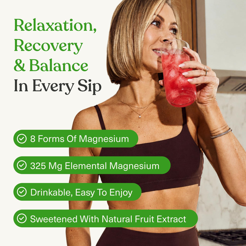 BIOptimizers Magnesium Breakthrough Drink - 8 Forms of Magnesium, Electrolytes, Sleep Health, Stress, Muscle Recovery, Heart Support | Glycinate, Citrate, Malate - Fruit Punch