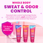 Lume Whole Body Deodorant Plus Sweat Control - Smooth Cream Tube - 72 Hour Odor And Sweat Control - Baking Soda Free, Skin Loving - 3.0 ounce (Pack of 2) (Soft Powder)