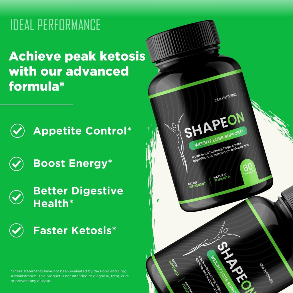 ShapeOn Capsules, Official ShapeOn Supplement Pills with All Natural Ingredients - Maximum Strength, Advanced Formula Overall Health & Wellness, Premium Shape-On Support Reviews (60 Capsules)