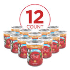 Purina ONE Chicken & Brown Rice Wet Dog Food, Tender Cuts, (12) 13 oz Cans