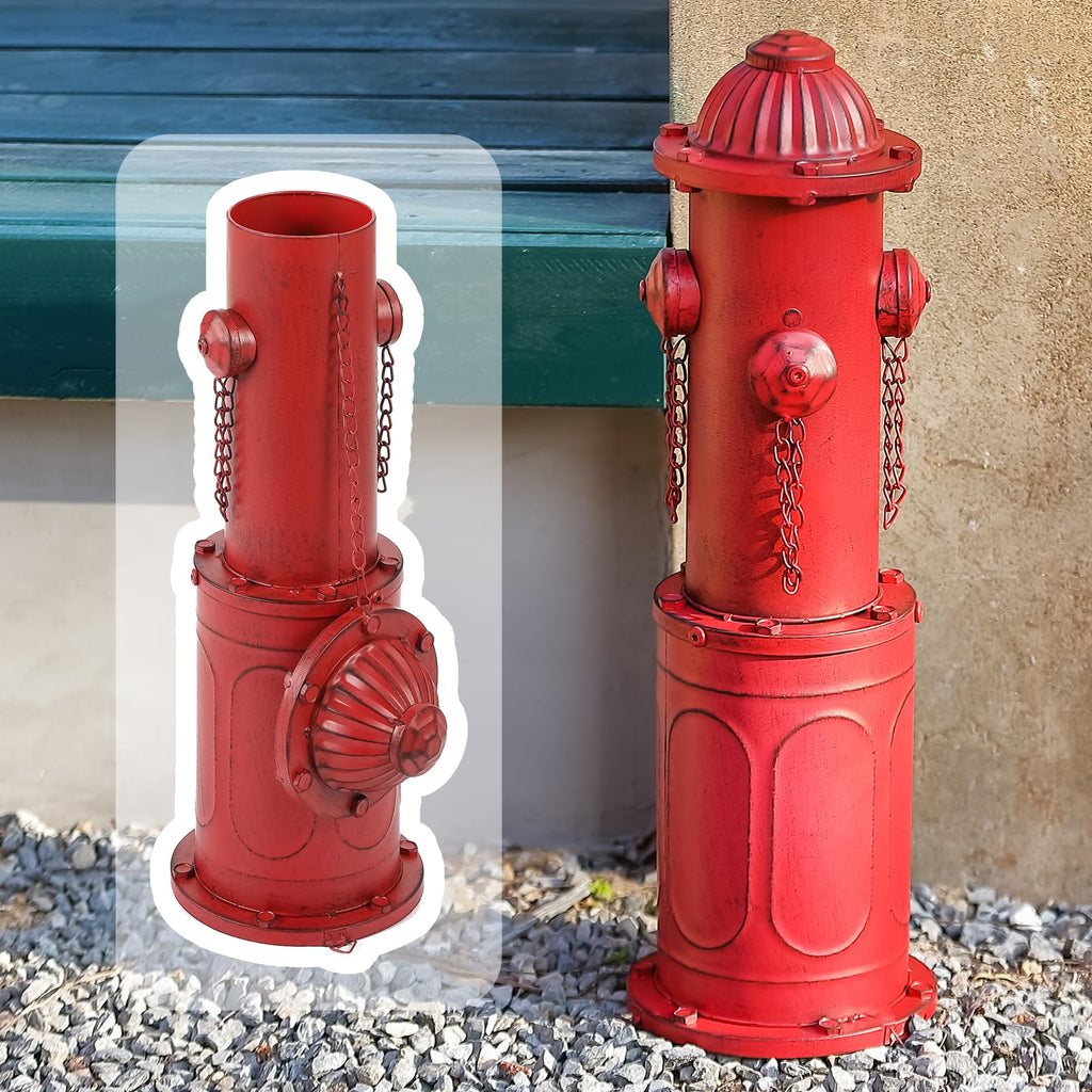 Dog Fire Hydrant Pee Post, 22.4" H Fake Fire Hydrant for Dogs to Pee on