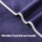 Wuwahold Microfiber Gym Towels Bigger Size Super Soft for Exercise Fitness, Sports, Workout, 380-GSM 15-Inch x 31-Inch Quick-Drying Towels (3 Pack, Navy Blue)