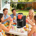 Ranvaira Slushie Machine for Home, Ice Cream Maker, 40OZ Capacity, Silver