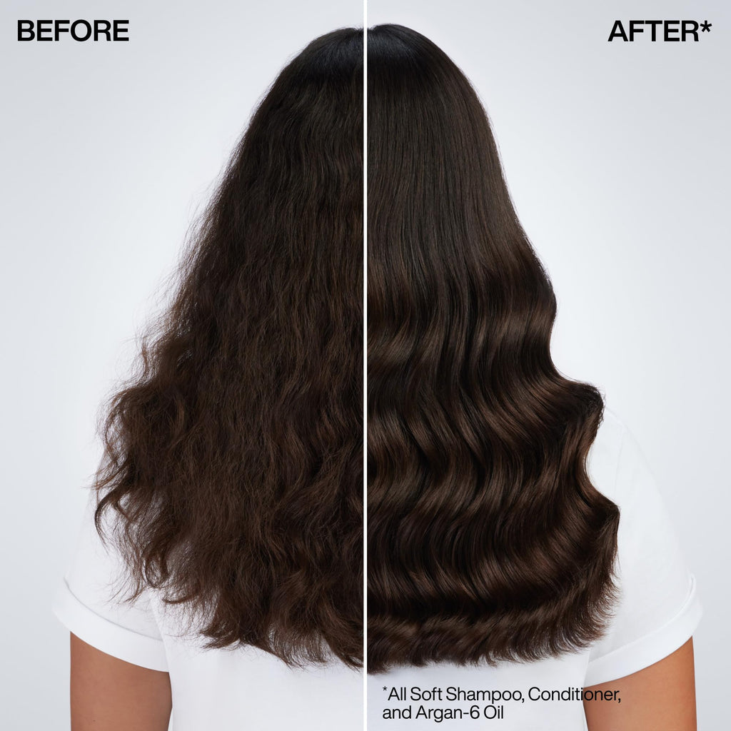 Redken All Soft Conditioner - Moisturizes & Hydrates Dry, Brittle Hair, Softens, Smooths & Adds Shine, Conditioner & Detangler, Safe For Color-Treated Hair
