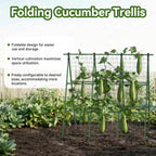 2 Pack Cucumber Trellis, 49.6"×49.6" Garden Trellis for Climbing Plants Outdoor, A-Frame Vegetable Trellis for Raised Bed, Support for Tomatoes, Squash, Zucchini, Vegetables