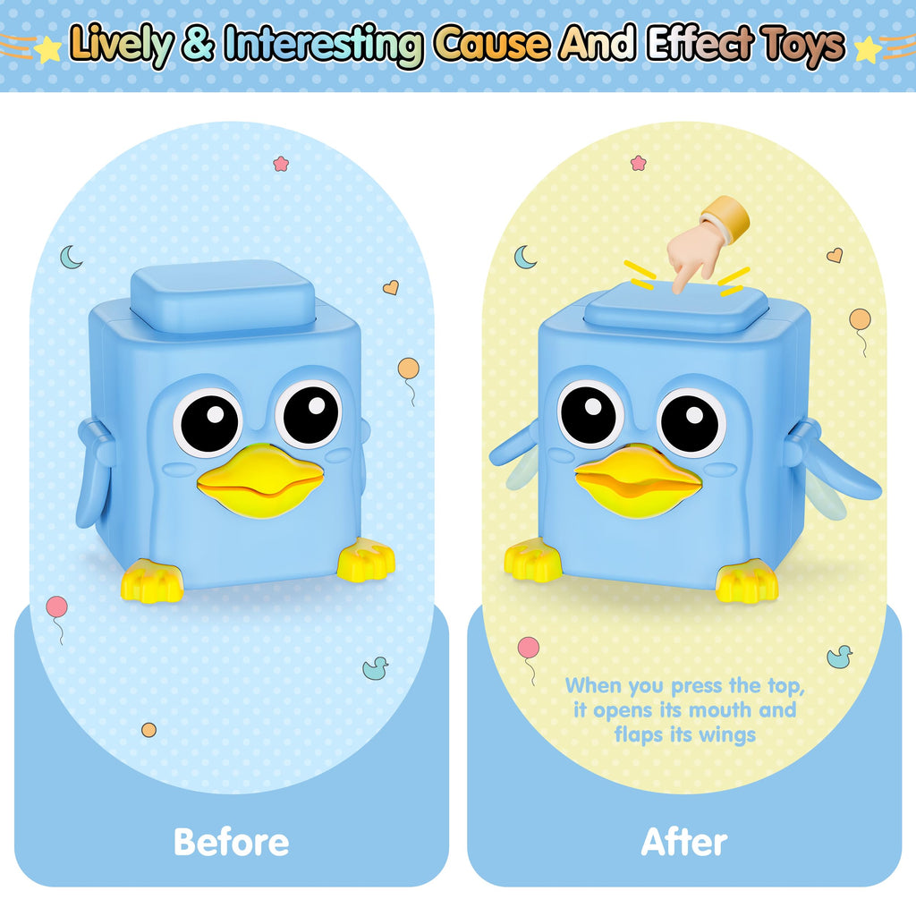 Stacking Toys Set Sensory Animal Stacking Blocks for 18+ Months Toddler Toy