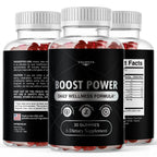 Boost Power Gummies - Official BoostPower Gummys Advanced Premium Formula Maximum Strength, All Natural Daily JellyLean Vitamins Support for Overall Health & Wellness, 30 Gummies for 1 Month