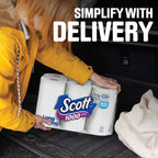 Scott 1000 Toilet Paper, 8 Rolls, Septic-Safe, 1-Ply Toilet Tissue