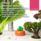 Awesome Plant Carrot Spacer Cover, Compatible with Aerogarden, iDOO, Mufga, GardenCube and other Indoor Hydroponics Growing System, Spacers Cover Lid Accessories for Indoor Garden (10 Pack)
