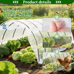6 Sets of Garden Netting Kit for Raised Beds 10 x 33 FT Strong Mesh Netting