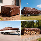 Winpull Tarp 10x20FT, 16 Mil Heavy Duty Large Tarps, Waterproof Tarp with Brass Grommets and Reinforced Edges, UV Resistant, Tear&Fade Resistant Poly Tarp for Outdoor Camping Pool Car Tent