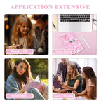 Kutoda Marble Diary with Lock, 192 Pages College Ruled Secret Journal with Lock, Waterproof A5 locked journal for women, Cute Diary Stuff for Teen Girls (Pink)