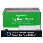 Amazon Basics Dry Floor Cloths | Clean Dust & Dirt | Pet Hair Removal | 64 Count | Pack of 2