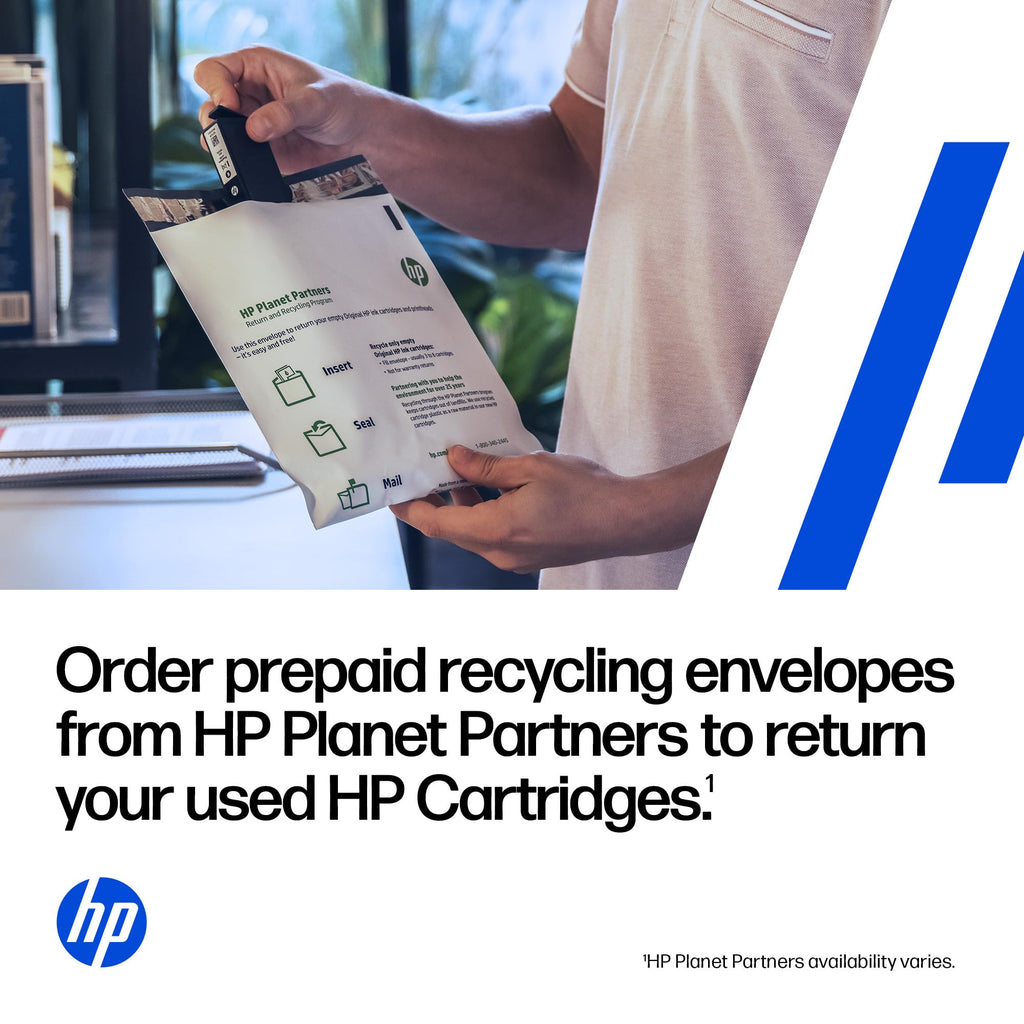 HP 62 Black/Tri-Color Ink Cartridges (2-Pack) | Works with Envy 5540, 5640, 5660, 7640, OfficeJet 5740, 8040, Mobile 200, 250 | N9H64FN | Packaging May Vary