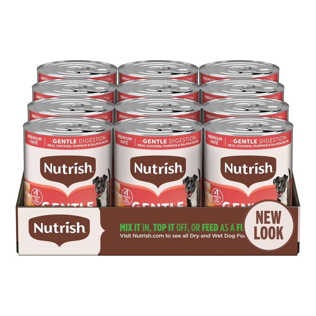 Nutrish Gentle Digestion Paté Wet Dog Food,13 oz. Can, (Rachael Ray)