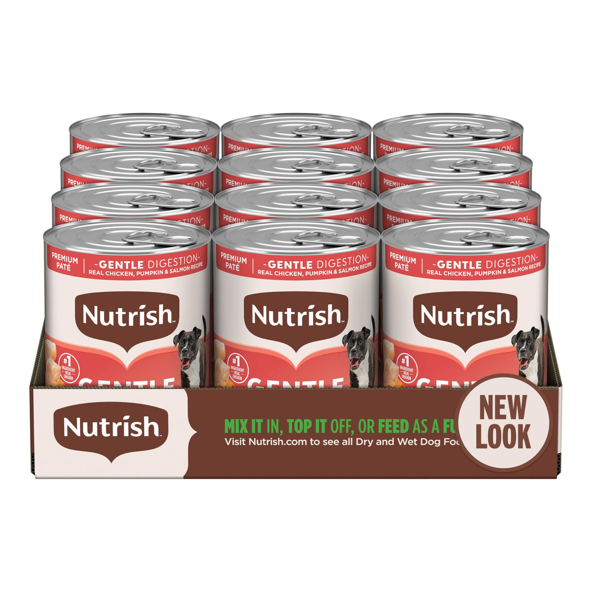 Nutrish Gentle Digestion Paté Wet Dog Food,13 oz. Can, (Rachael Ray)