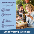 L-Ergothioneine 25mg - 120 Vegetarian Capsules, 4-Month Supply, Antioxidant Supplement for Wellness Routine, GMP Certified, Made in USA