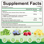 SIGNILIFE Oil of Oregano with Black Seed Oil, 6000mg Oregano Oil Capsules for Immune Support with High Carvacrol & Thymoquinone, Antioxidant, Non-GMO, Gluten Free, 150 Softgels