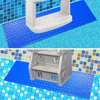 SKARUMMER Swimming Pool Ladder Mat - Protective Pool Ladder Pad Step Mat with Non-Slip Texture, Blue Medium Pool Step Mat, Pool Liner Protection Mat (30 X 36 inch)